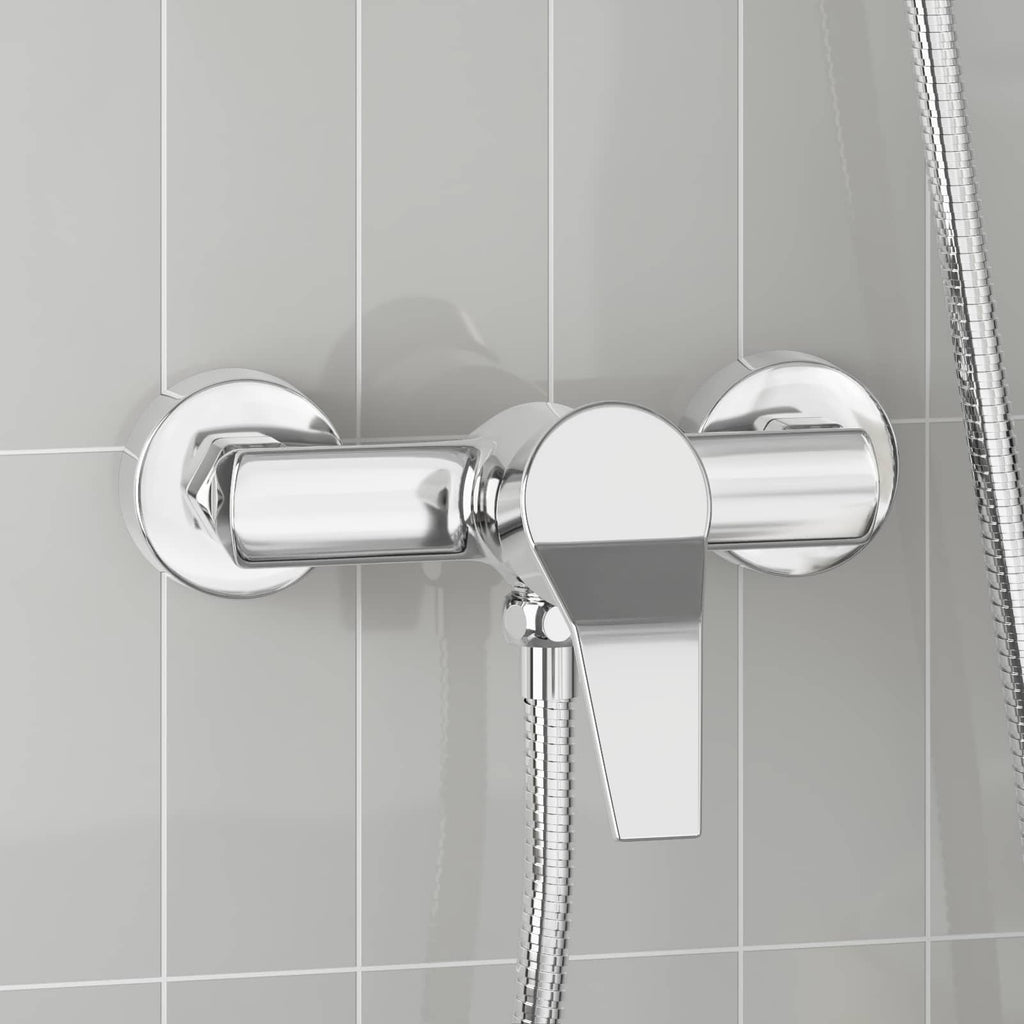 vidaXL Bateria prysznicowa chrom G 1 / 2 cala Mosiądz