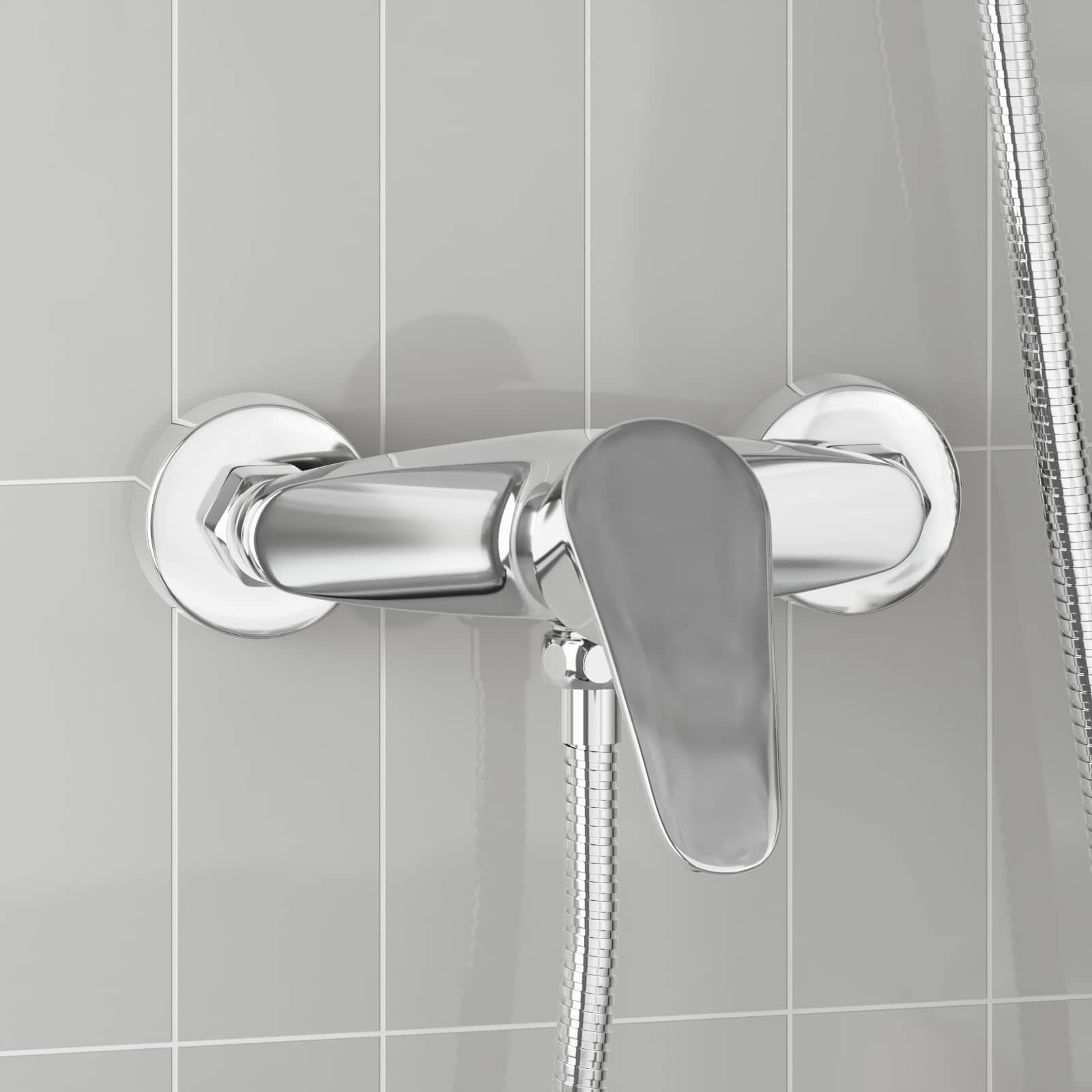vidaXL Bateria prysznicowa chrom G 1 / 2 cala