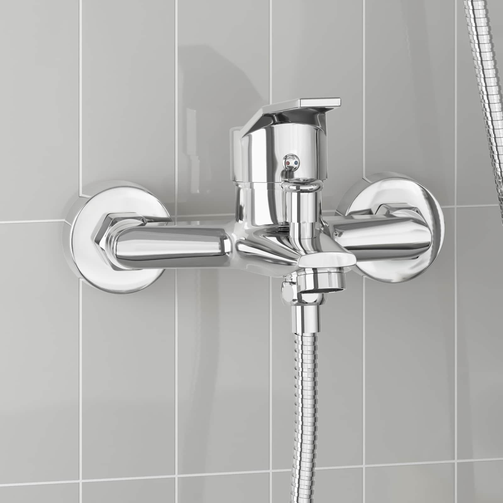 vidaXL Bateria prysznicowa chrom G 1 / 2 cala