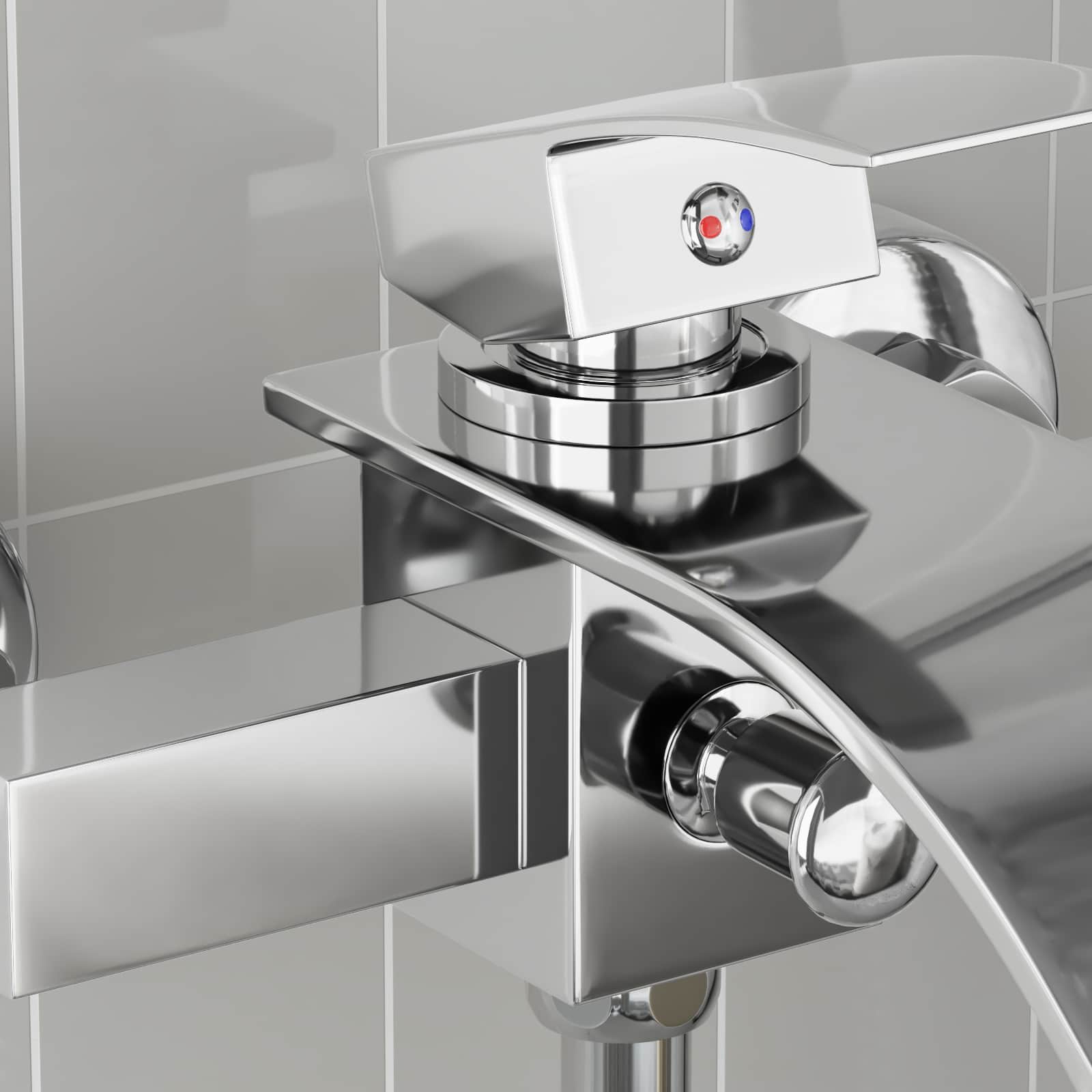 vidaXL Bateria prysznicowa chrom G 1 / 2 cala