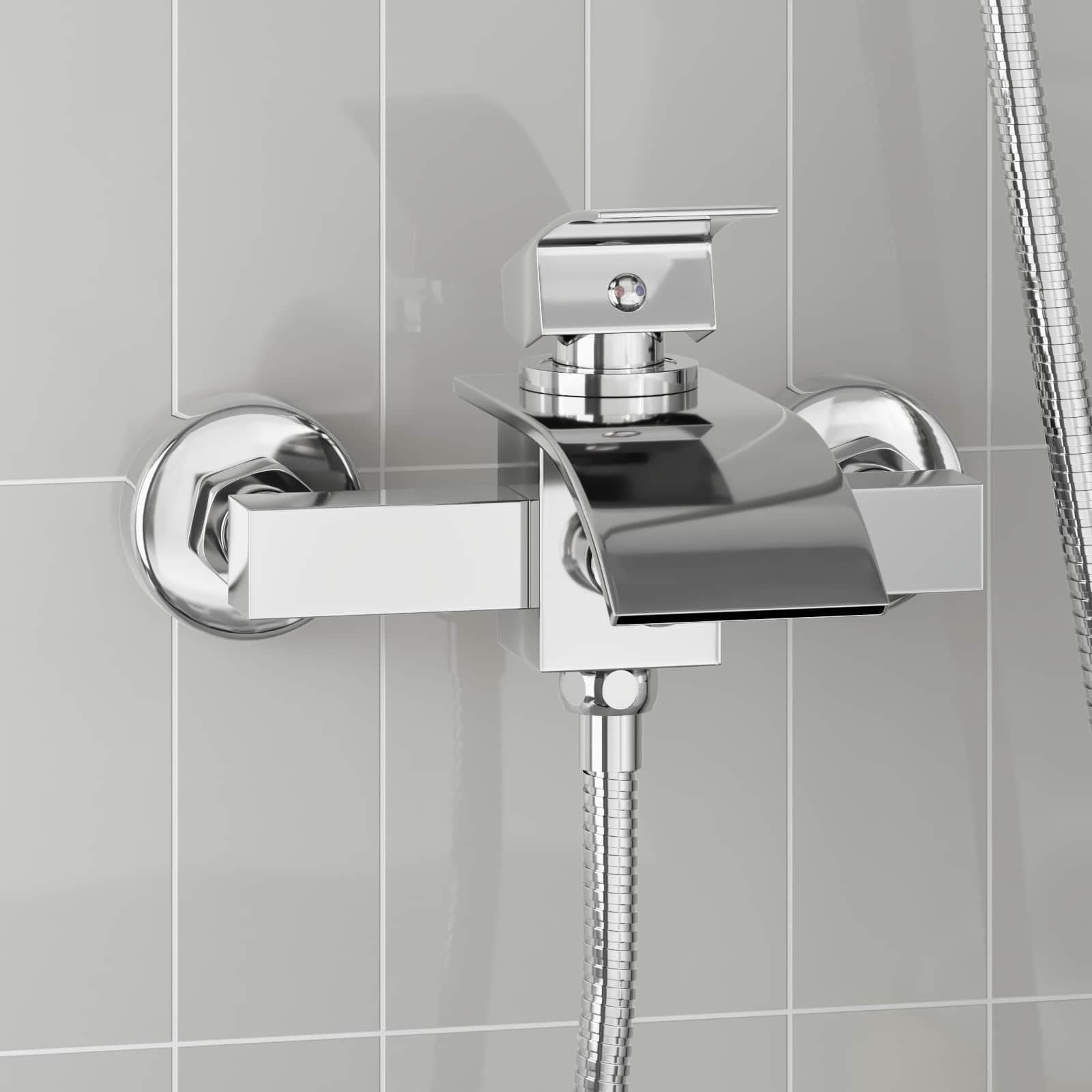 vidaXL Bateria prysznicowa chrom G 1 / 2 cala