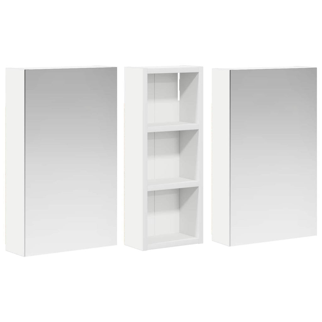 vidaXL Zestaw Szafek Łazienkowych 3 szt. 80 x 10,5 x 50 cm