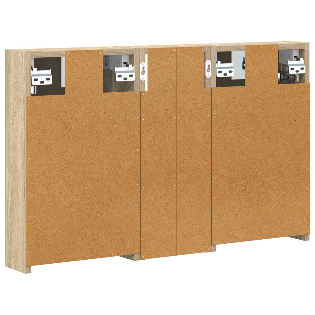 vidaXL Zestaw Szafek Łazienkowych 3 szt. 80 x 10,5 x 50 cm