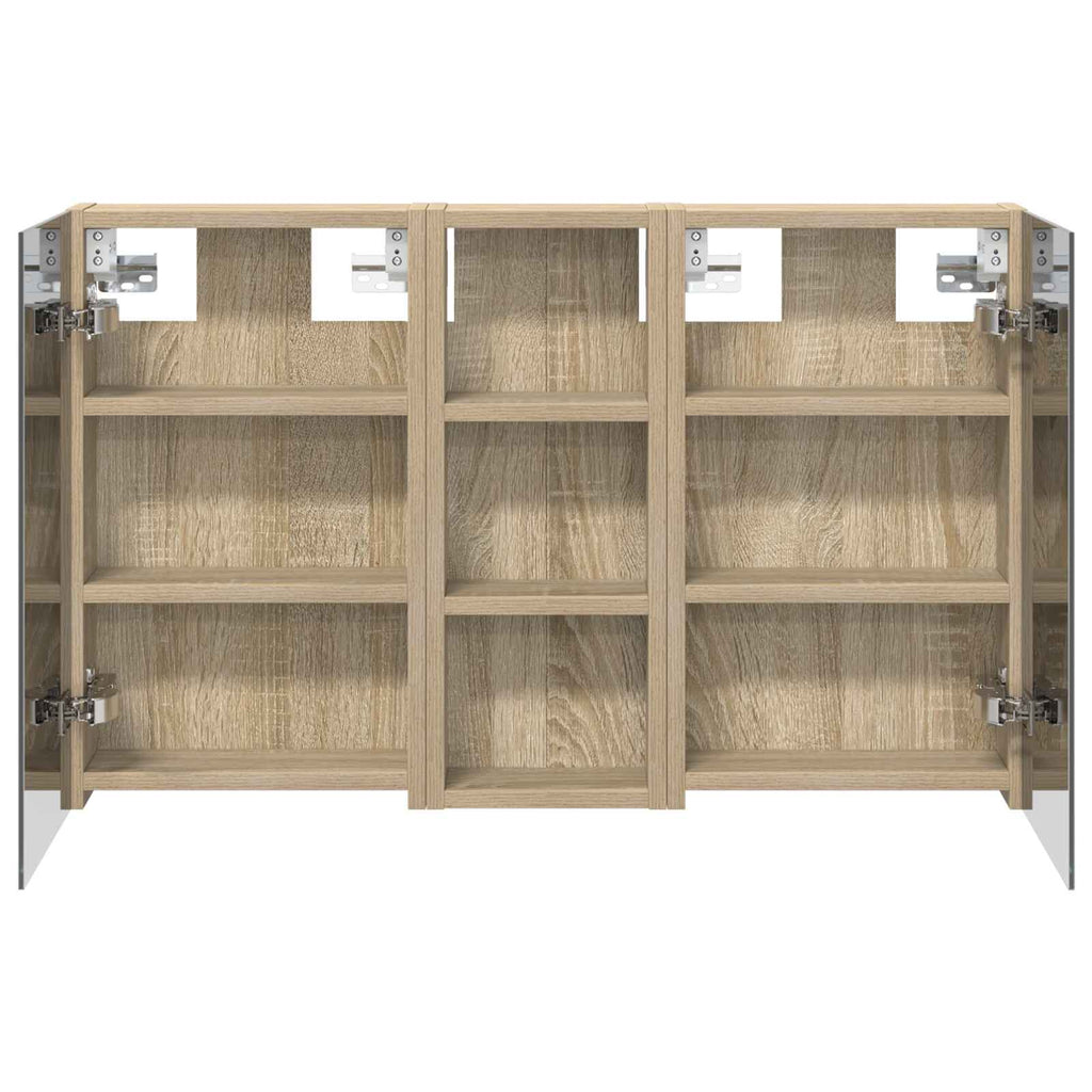 vidaXL Zestaw Szafek Łazienkowych 3 szt. 80 x 10,5 x 50 cm