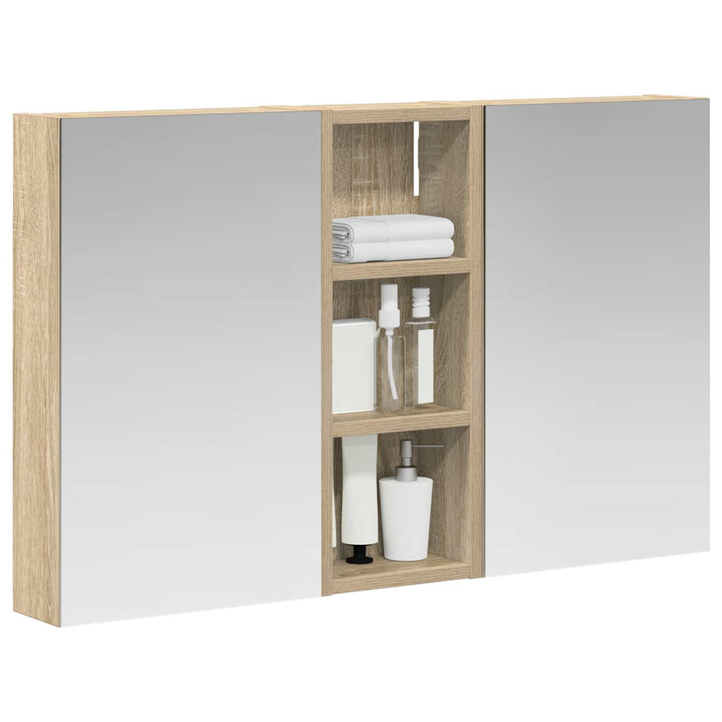 vidaXL Zestaw Szafek Łazienkowych 3 szt. 80 x 10,5 x 50 cm