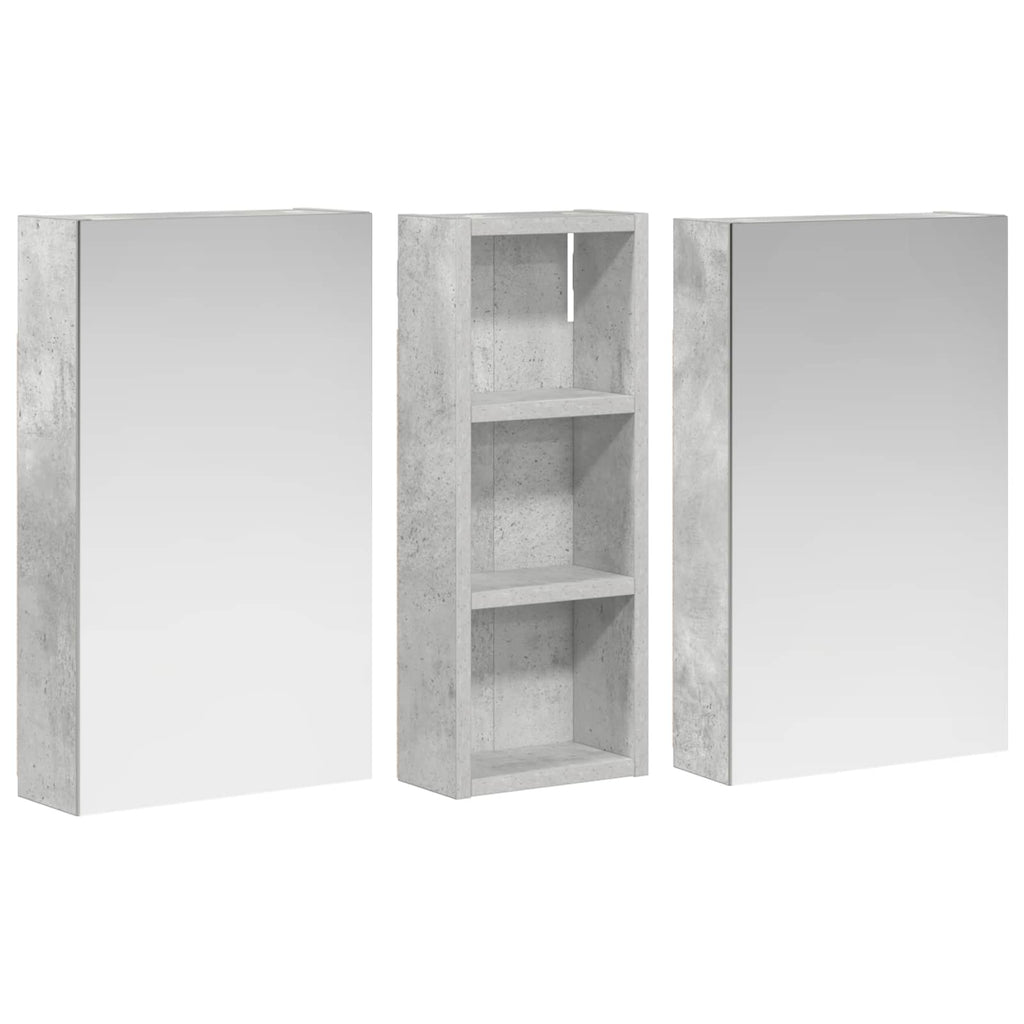 vidaXL Zestaw Szafek Łazienkowych 3 szt. 80 x 10,5 x 50 cm