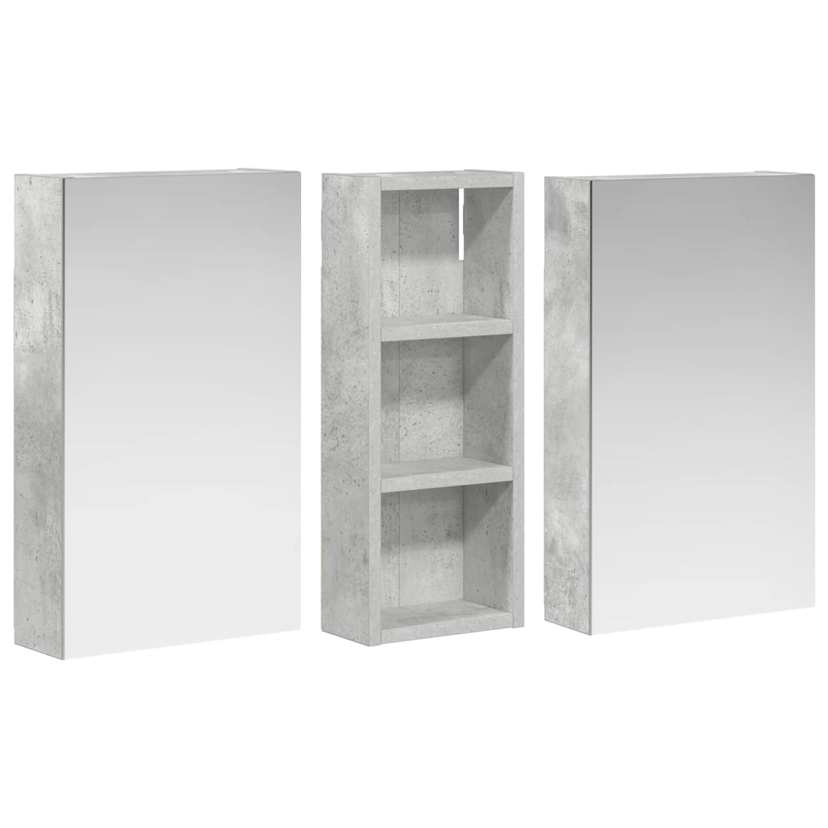 vidaXL Zestaw Szafek Łazienkowych 3 szt. 80 x 10,5 x 50 cm