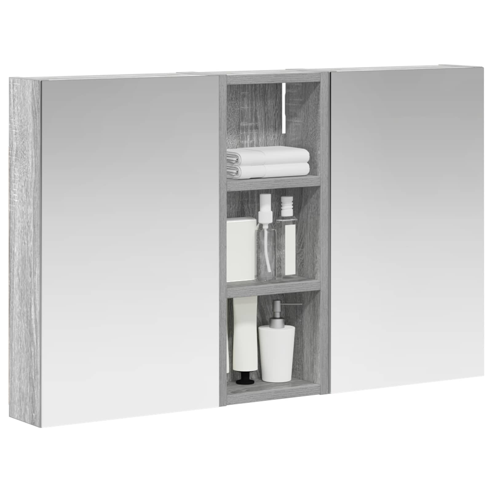 vidaXL Zestaw Szafek Łazienkowych 3 szt. 80 x 10,5 x 50 cm