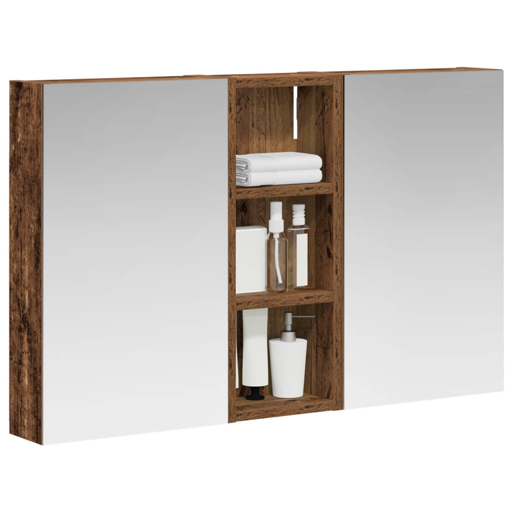 vidaXL Zestaw Szafek Łazienkowych 3 szt. 80 x 10,5 x 50 cm