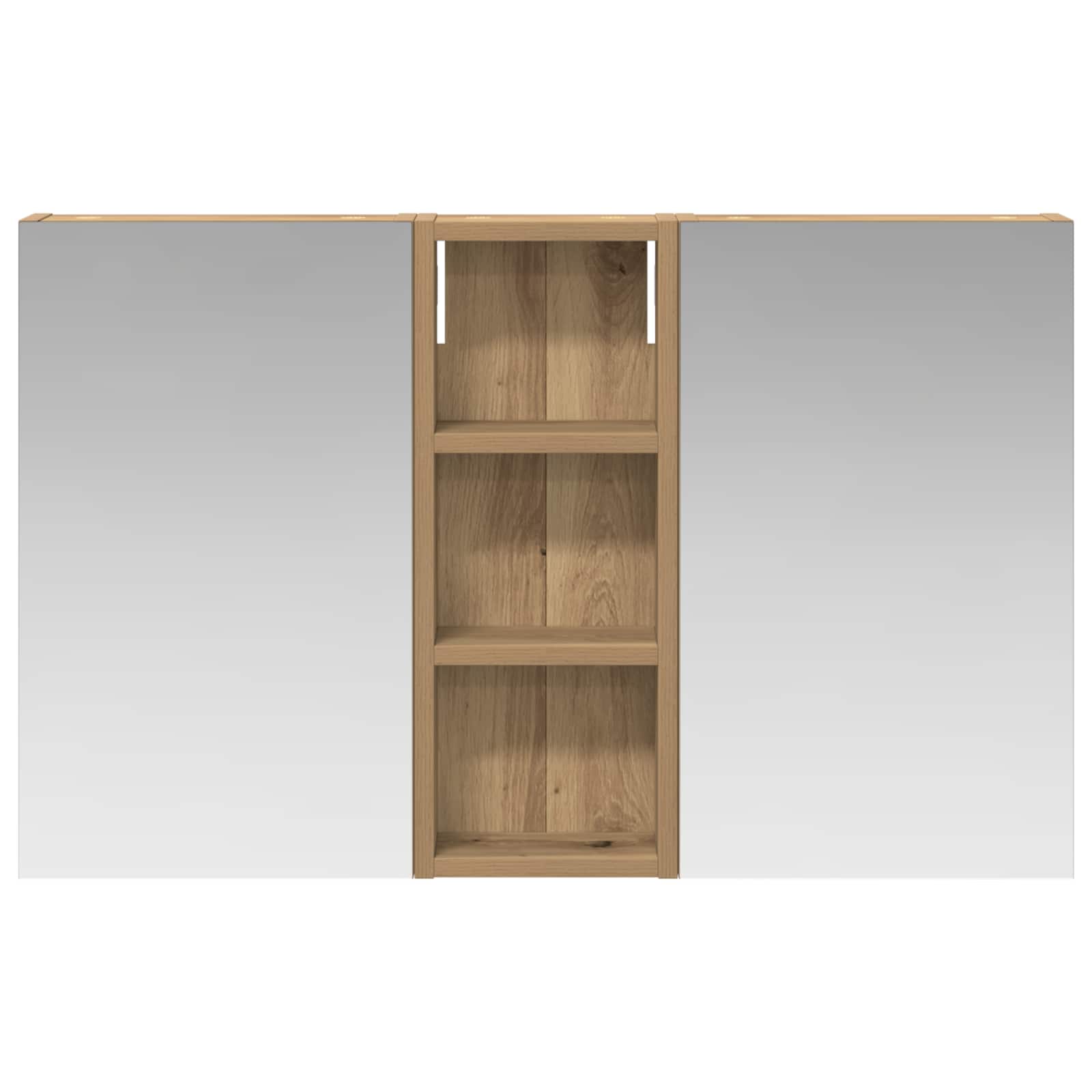 vidaXL Zestaw Szafek Łazienkowych 3 szt. 80 x 10,5 x 50 cm