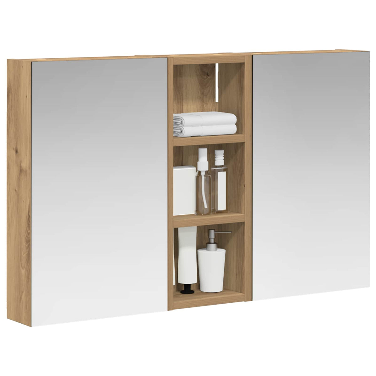 vidaXL Zestaw Szafek Łazienkowych 3 szt. 80 x 10,5 x 50 cm