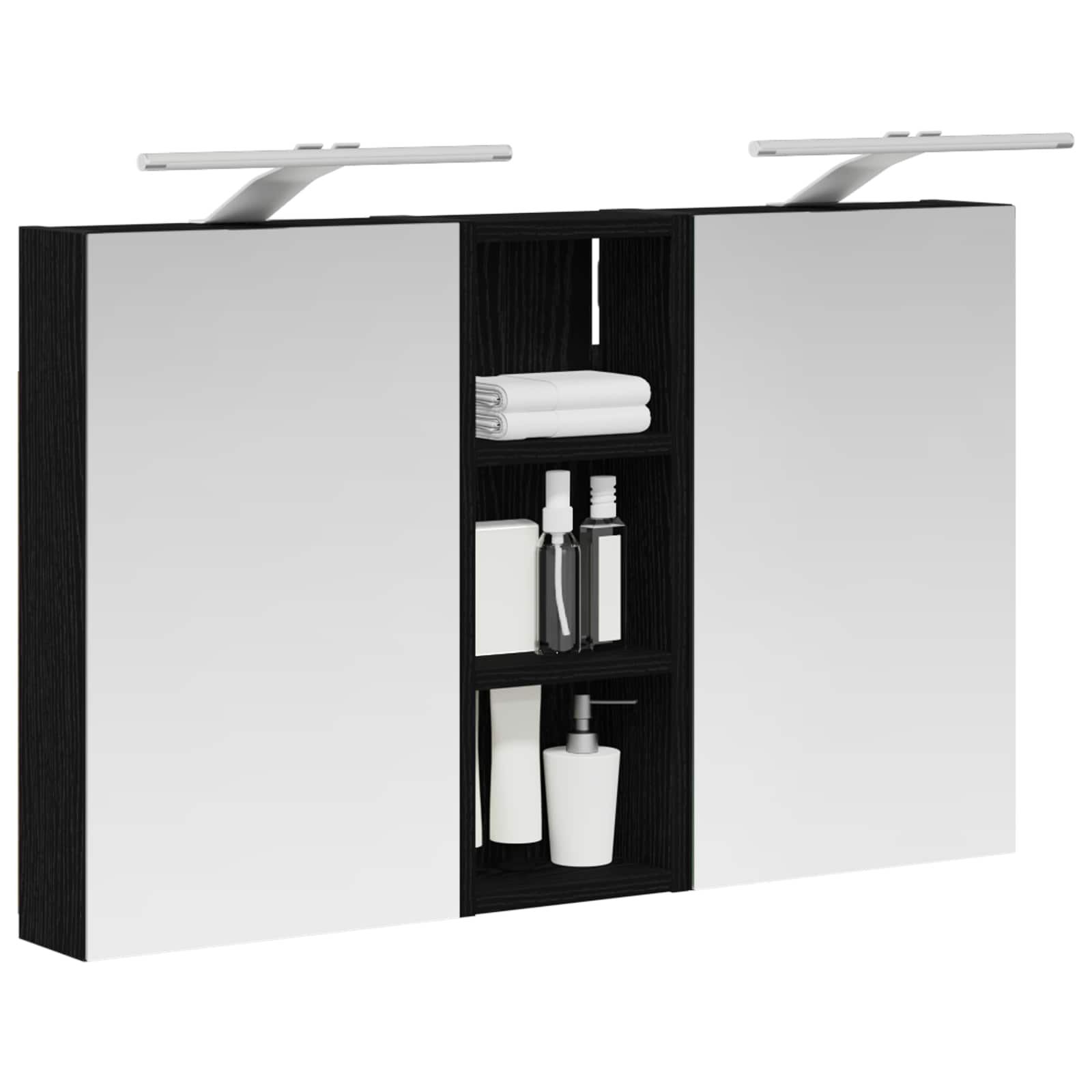 vidaXL Zestaw Szafek Łazienkowych 3 szt. 80 x 10,5 x 50 cm