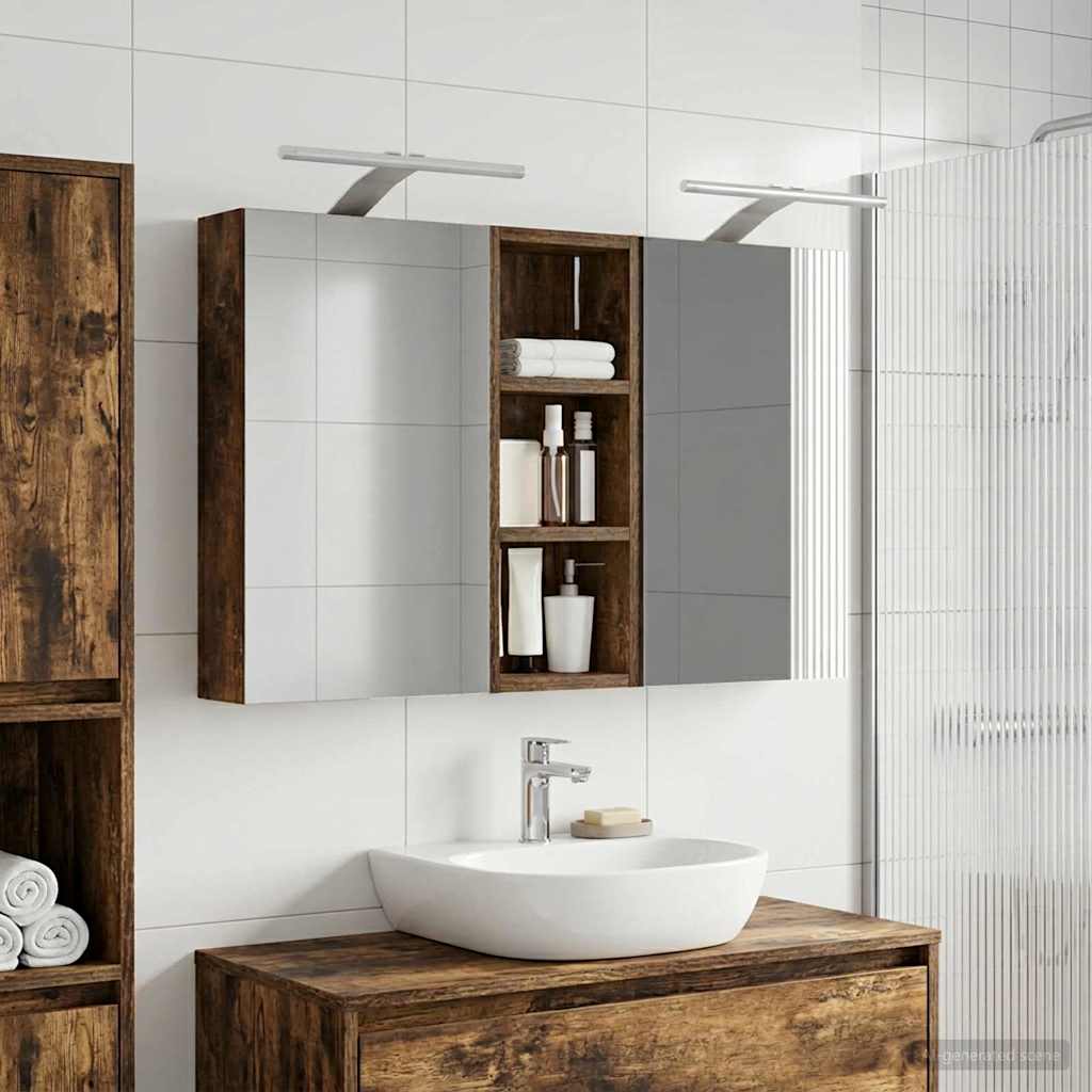 vidaXL Zestaw Szafek Łazienkowych 3 szt. 80 x 10,5 x 50 cm