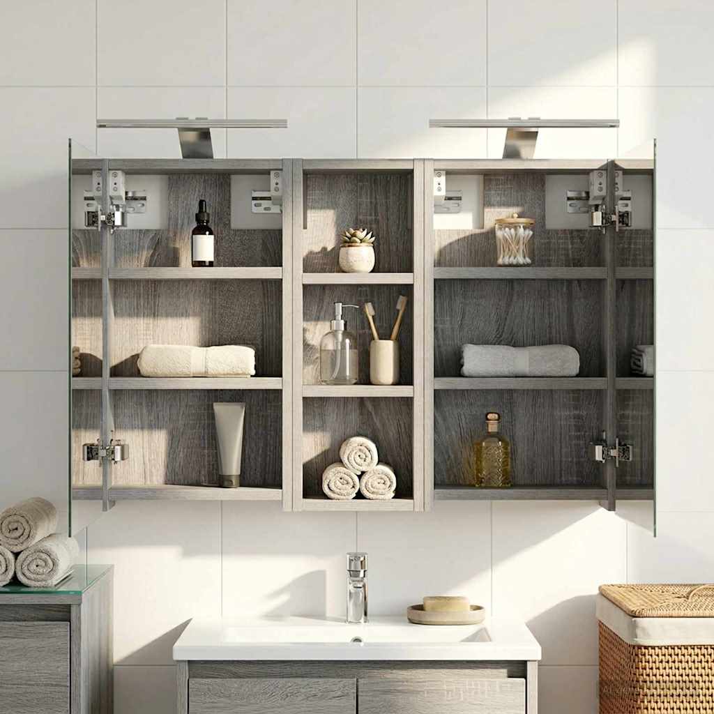 vidaXL Zestaw Szafek Łazienkowych 3 szt. 80 x 10,5 x 50 cm