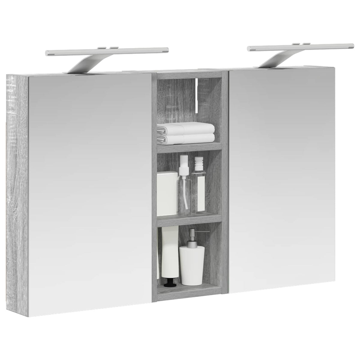 vidaXL Zestaw Szafek Łazienkowych 3 szt. 80 x 10,5 x 50 cm