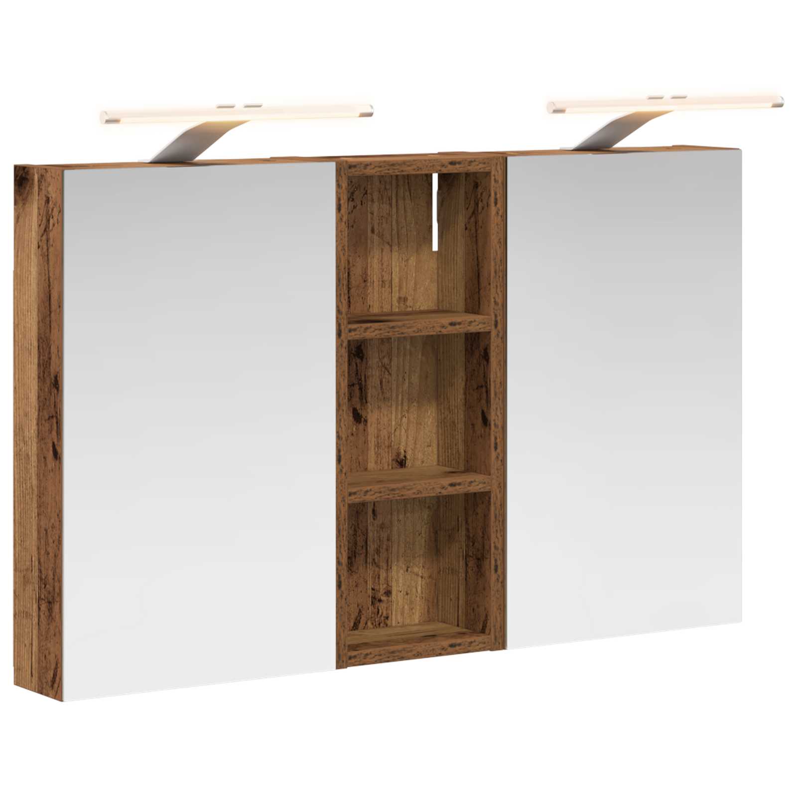 vidaXL Zestaw Szafek Łazienkowych 3 szt. 80 x 10,5 x 50 cm