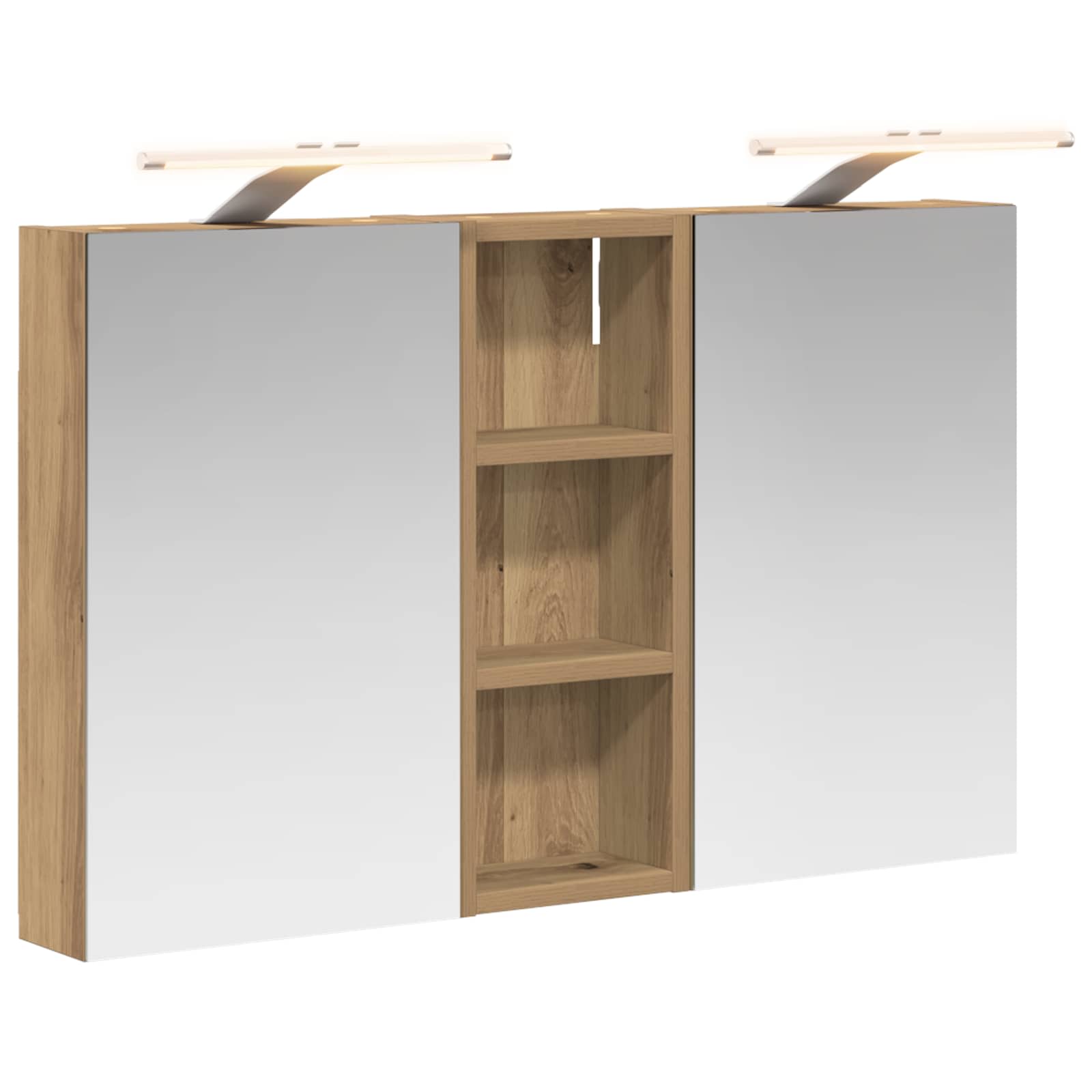 vidaXL Zestaw Szafek Łazienkowych 3 szt. 80 x 10,5 x 50 cm