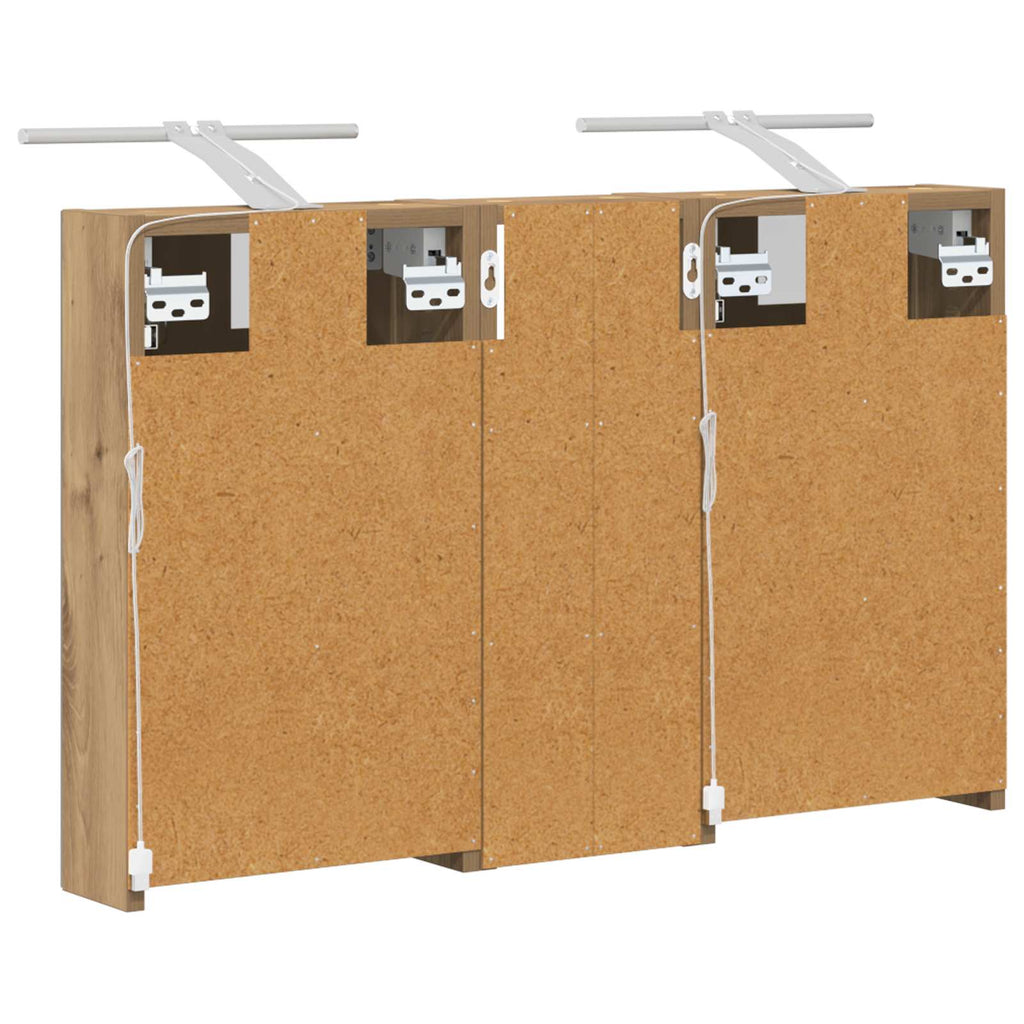 vidaXL Zestaw Szafek Łazienkowych 3 szt. 80 x 10,5 x 50 cm