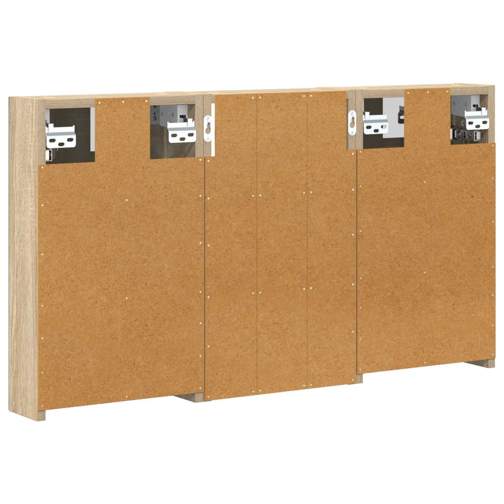 vidaXL Zestaw Szafek Łazienkowych 3 szt. 90 x 10,5 x 50 cm