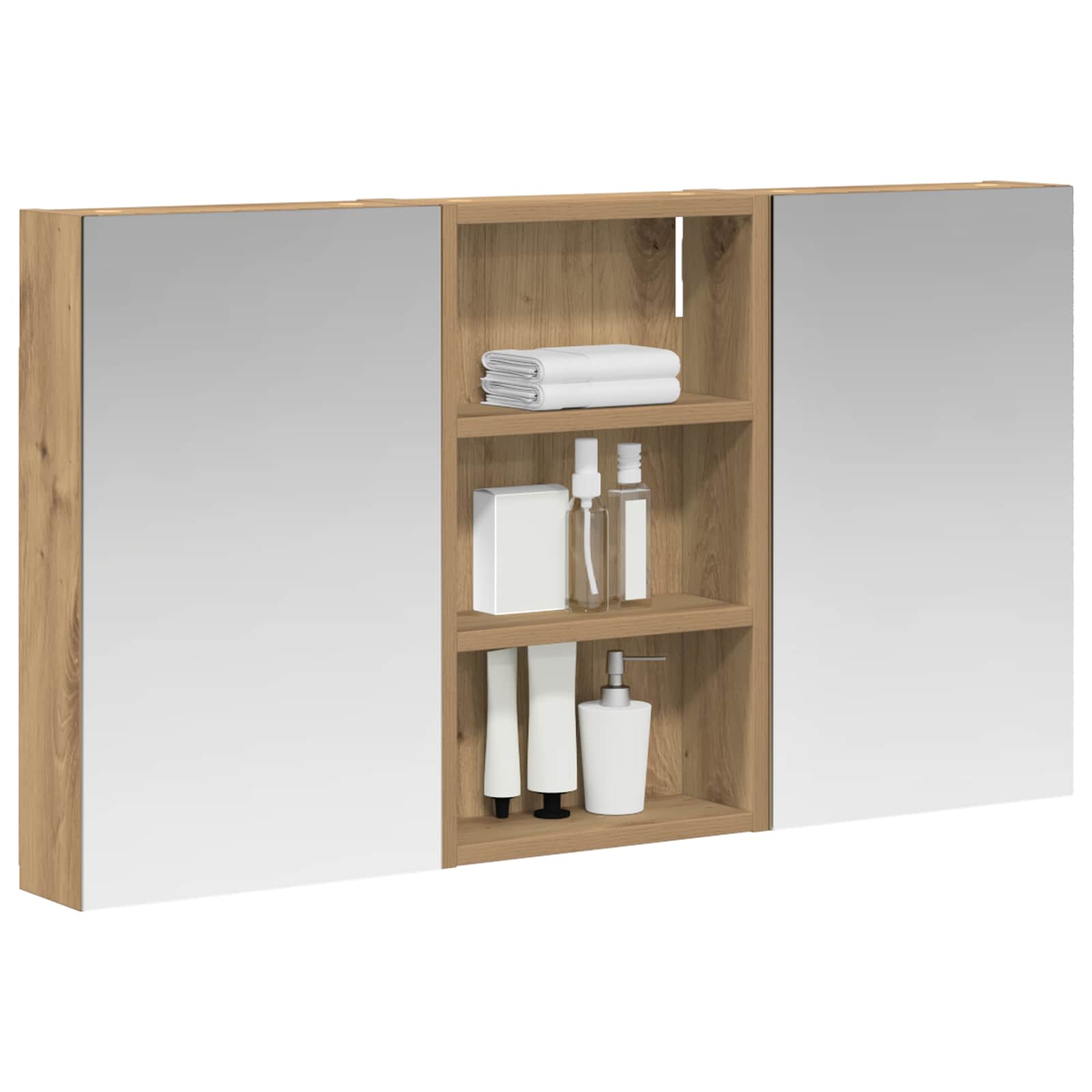 vidaXL Zestaw Szafek Łazienkowych 3 szt. 90 x 10,5 x 50 cm