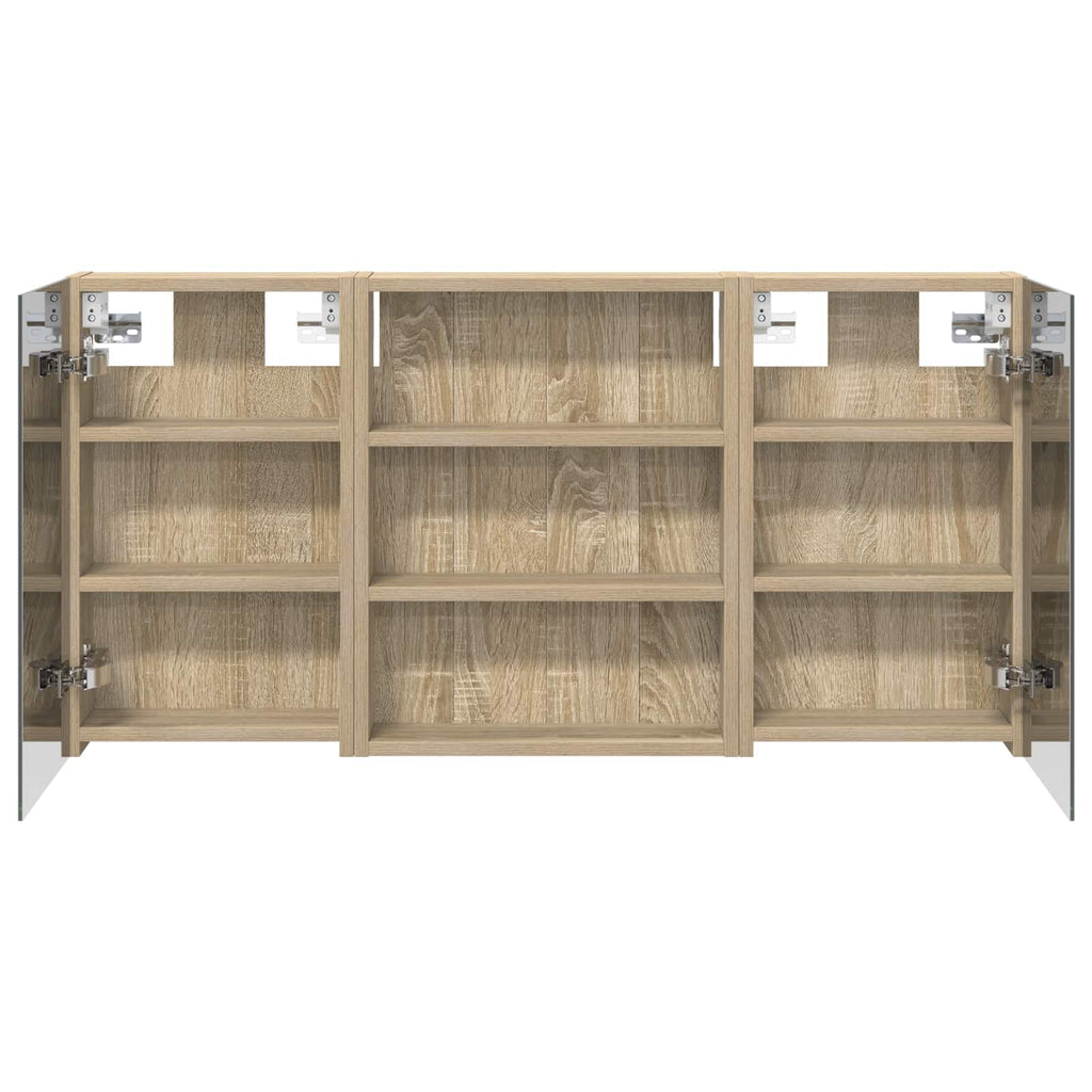 vidaXL Zestaw Szafek Łazienkowych 3 szt. 100 x 10,5 x 50 cm