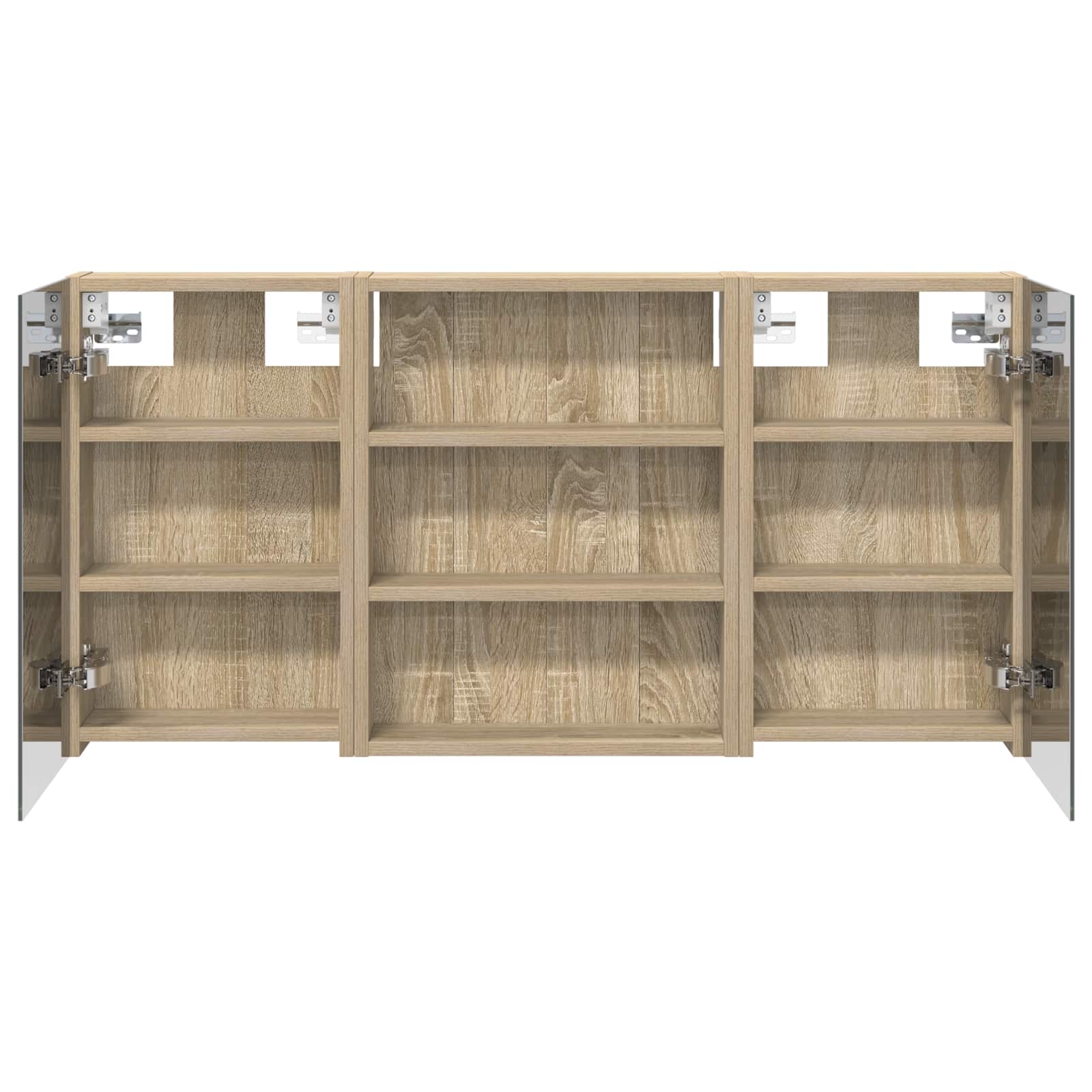 vidaXL Zestaw Szafek Łazienkowych 3 szt. 100 x 10,5 x 50 cm