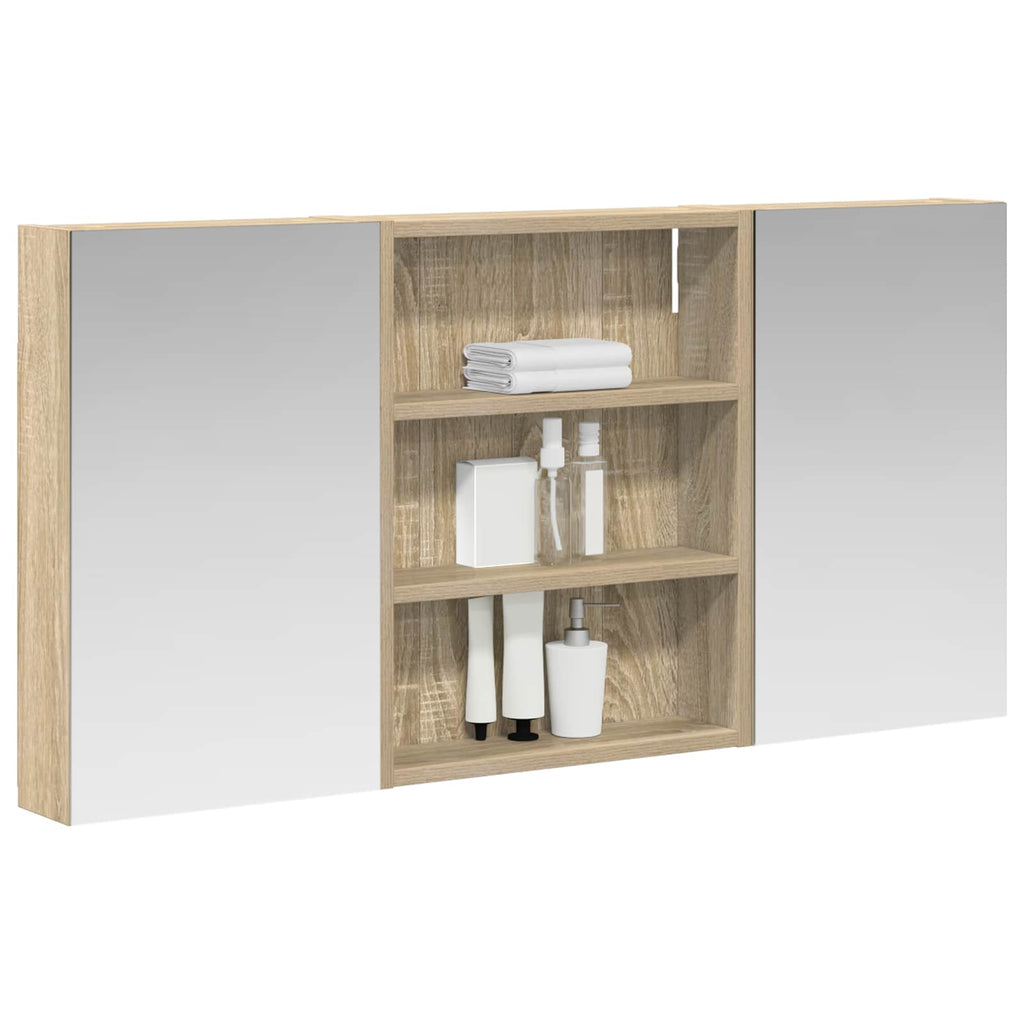 vidaXL Zestaw Szafek Łazienkowych 3 szt. 100 x 10,5 x 50 cm