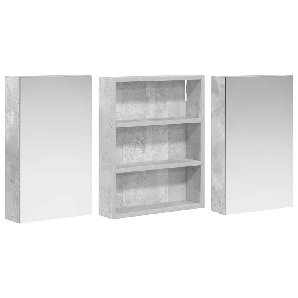 vidaXL Zestaw Szafek Łazienkowych 3 szt. 100 x 10,5 x 50 cm
