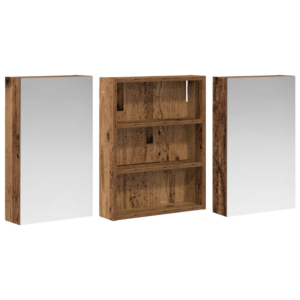 vidaXL Zestaw Szafek Łazienkowych 3 szt. 100 x 10,5 x 50 cm