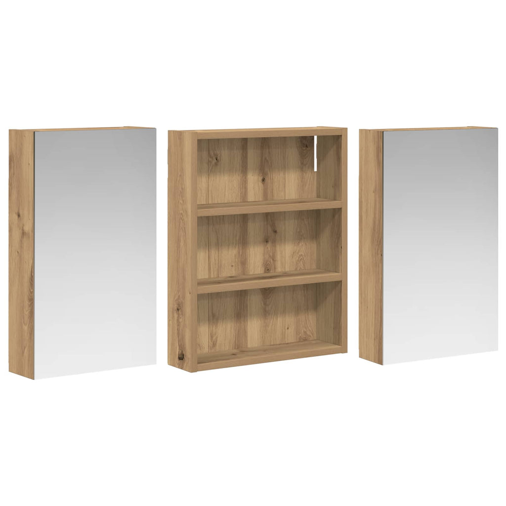 vidaXL Zestaw Szafek Łazienkowych 3 szt. 100 x 10,5 x 50 cm