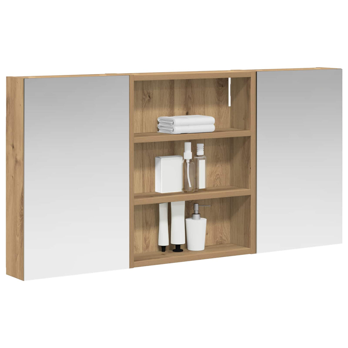 vidaXL Zestaw Szafek Łazienkowych 3 szt. 100 x 10,5 x 50 cm