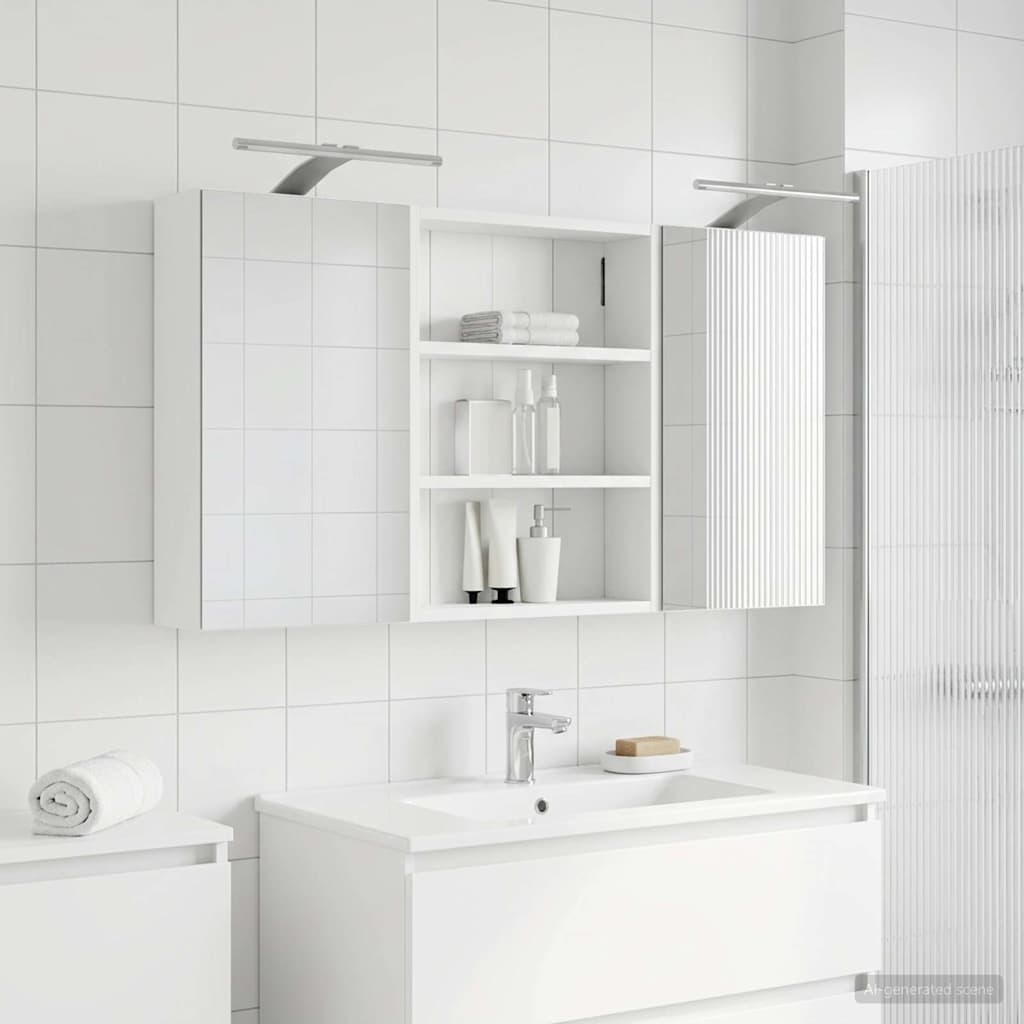 vidaXL Zestaw Szafek Łazienkowych 3 szt. 100 x 10,5 x 50 cm