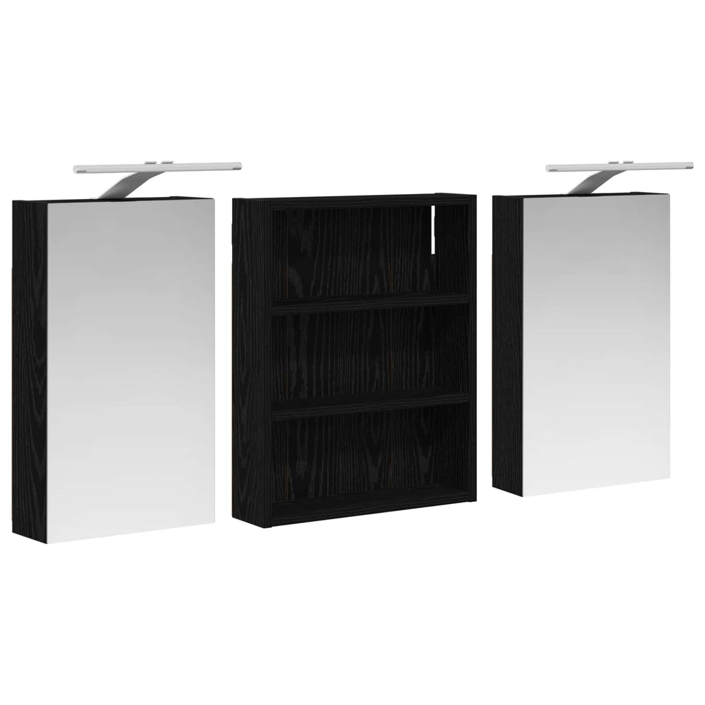 vidaXL Zestaw Szafek Łazienkowych 3 szt. 100 x 10,5 x 50 cm