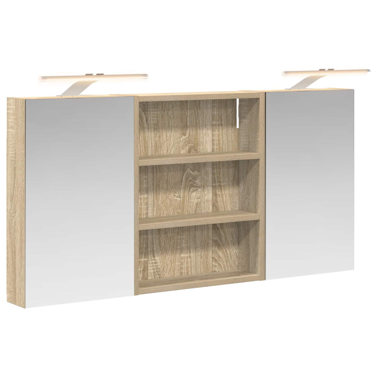 vidaXL Zestaw Szafek Łazienkowych 3 szt. 100 x 10,5 x 50 cm