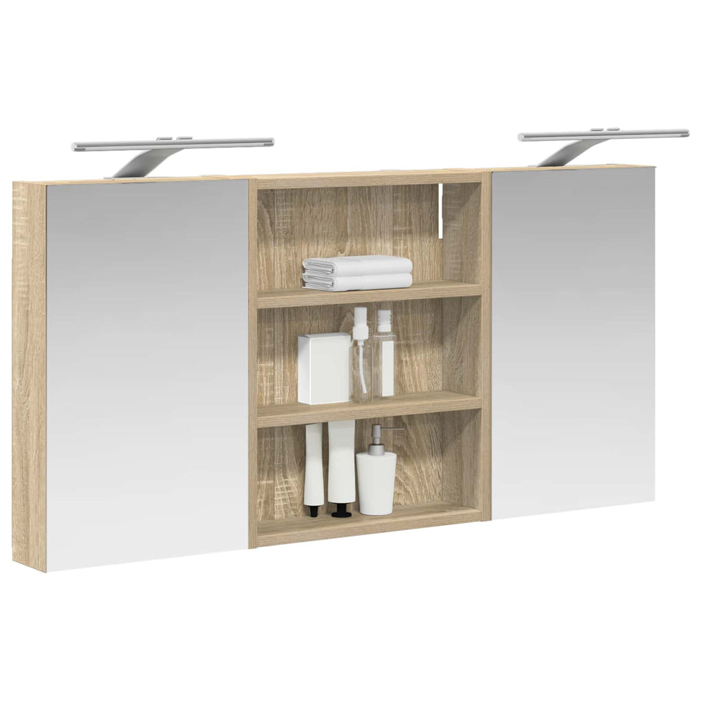 vidaXL Zestaw Szafek Łazienkowych 3 szt. 100 x 10,5 x 50 cm
