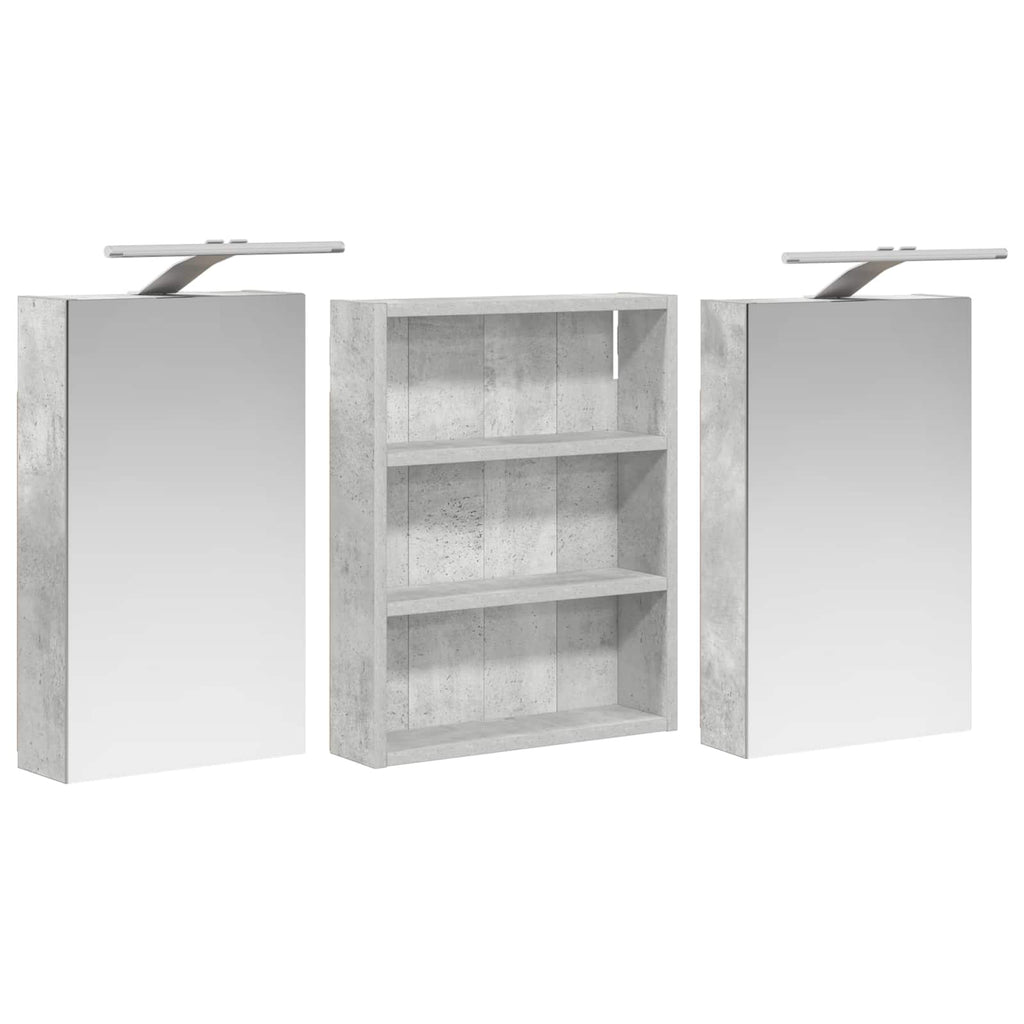 vidaXL Zestaw Szafek Łazienkowych 3 szt. 100 x 10,5 x 50 cm