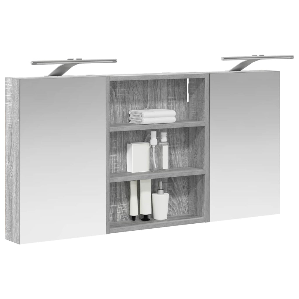 vidaXL Zestaw Szafek Łazienkowych 3 szt. 100 x 10,5 x 50 cm