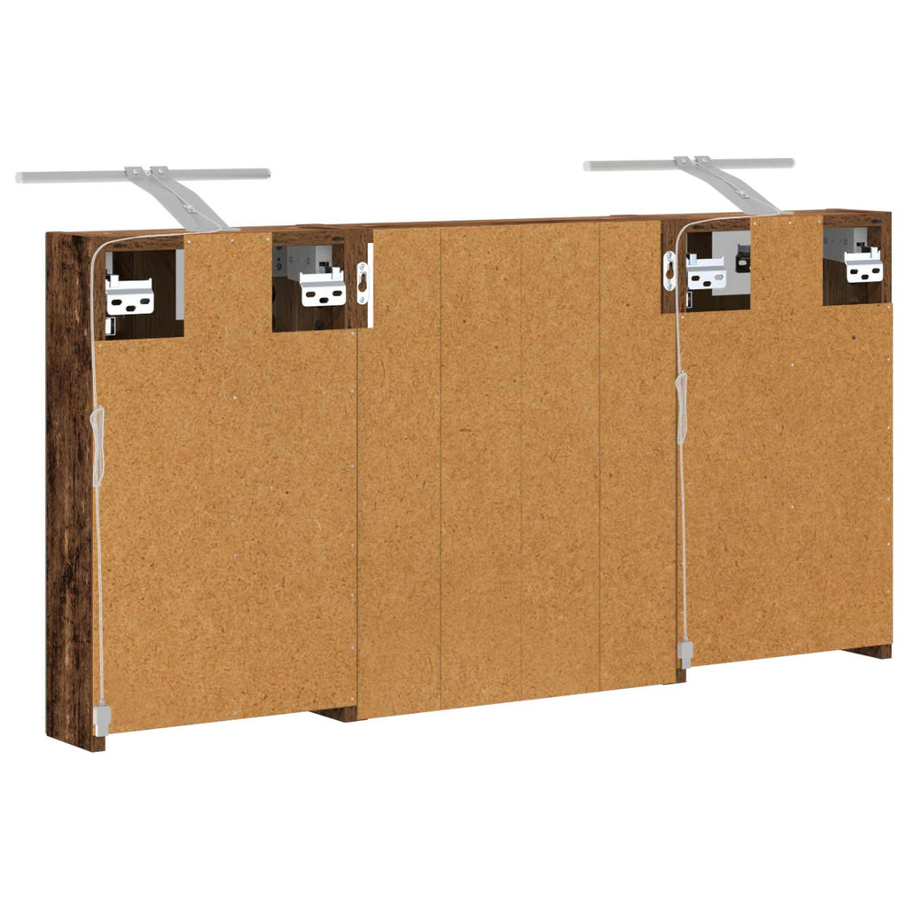 vidaXL Zestaw Szafek Łazienkowych 3 szt. 100 x 10,5 x 50 cm