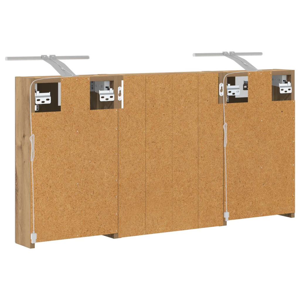 vidaXL Zestaw Szafek Łazienkowych 3 szt. 100 x 10,5 x 50 cm