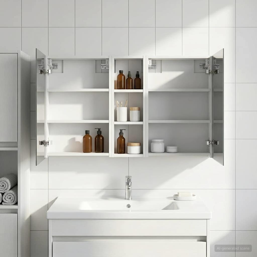 vidaXL Zestaw Szafek Łazienkowych 3 szt. 100 x 10,5 x 60,5 cm