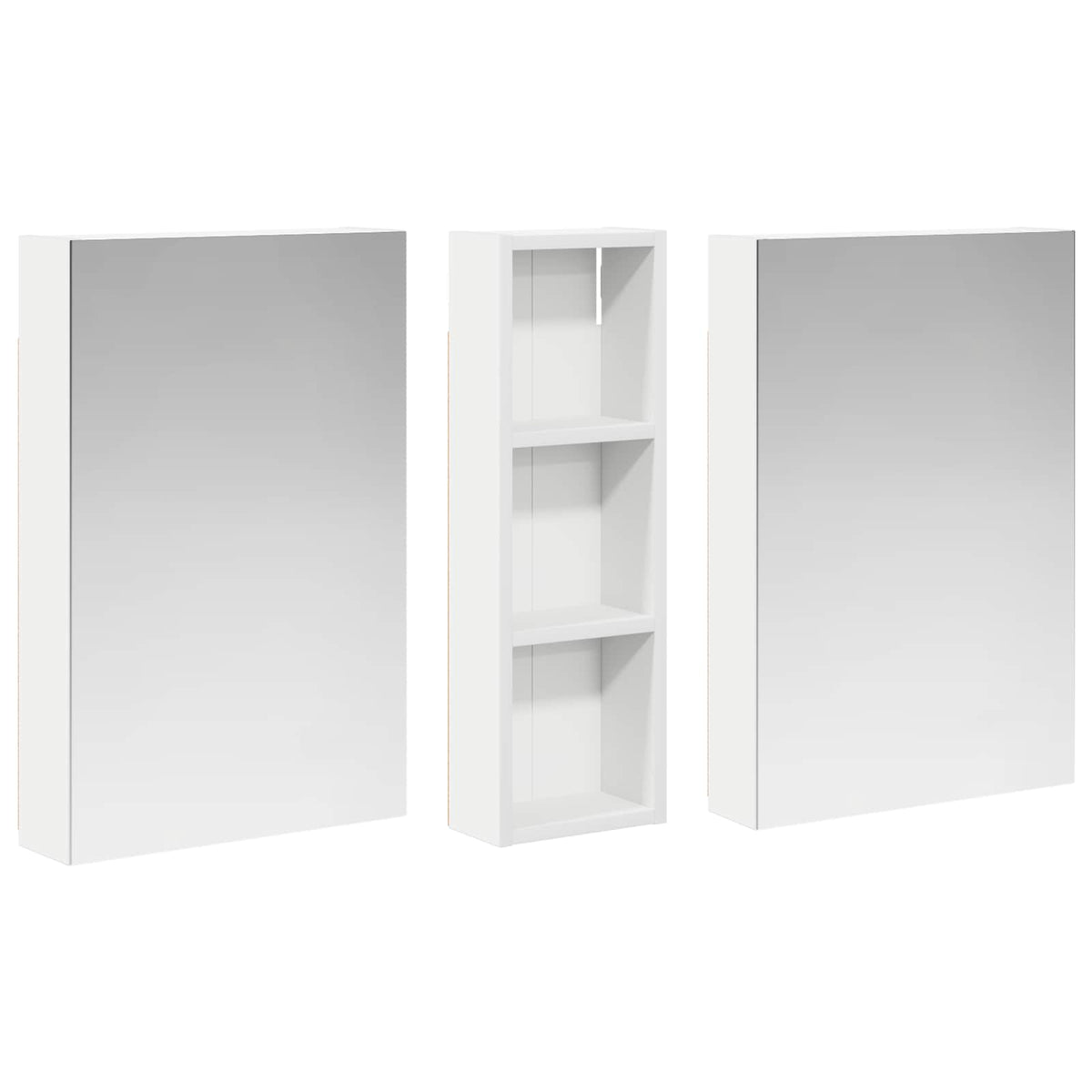 vidaXL Zestaw Szafek Łazienkowych 3 szt. 100 x 10,5 x 60,5 cm
