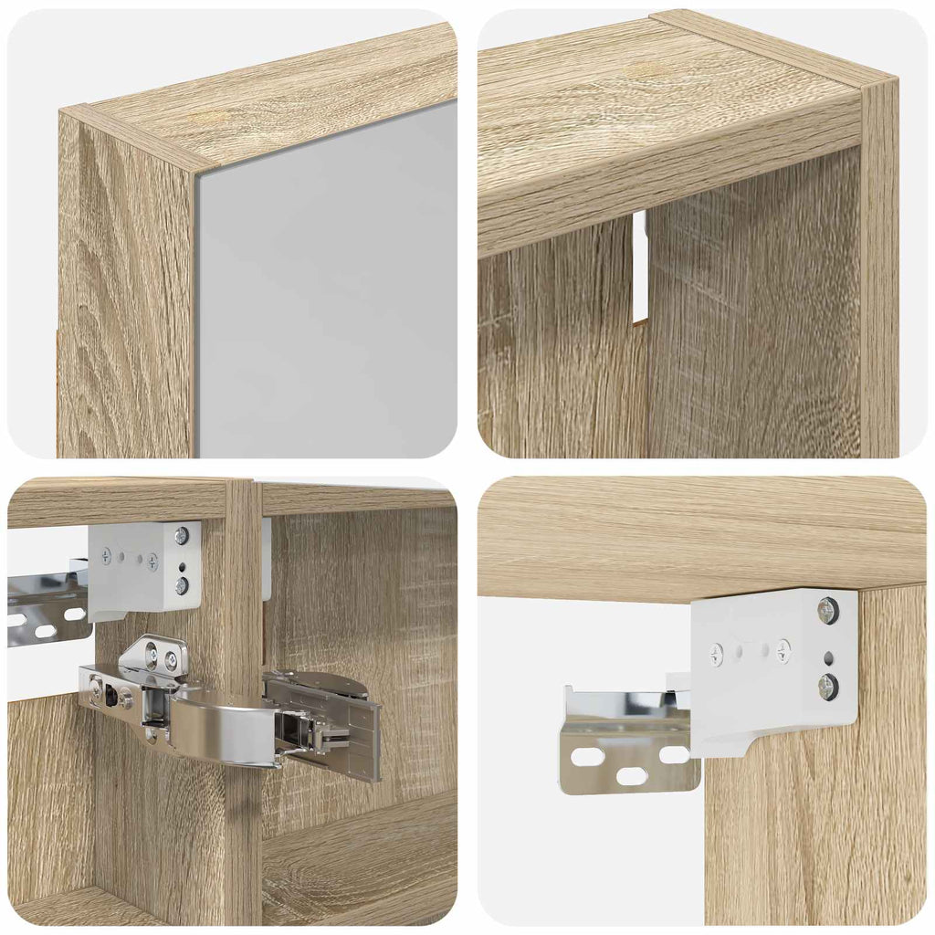 vidaXL Zestaw Szafek Łazienkowych 3 szt. 100 x 10,5 x 60,5 cm
