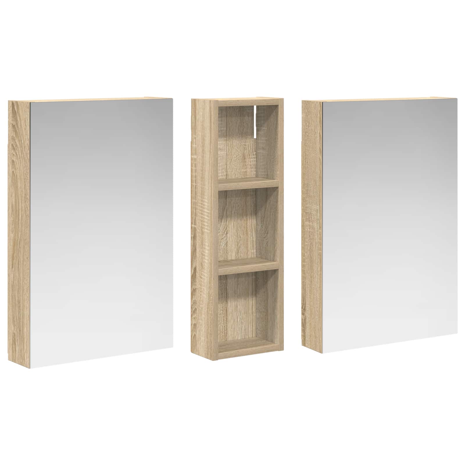 vidaXL Zestaw Szafek Łazienkowych 3 szt. 100 x 10,5 x 60,5 cm
