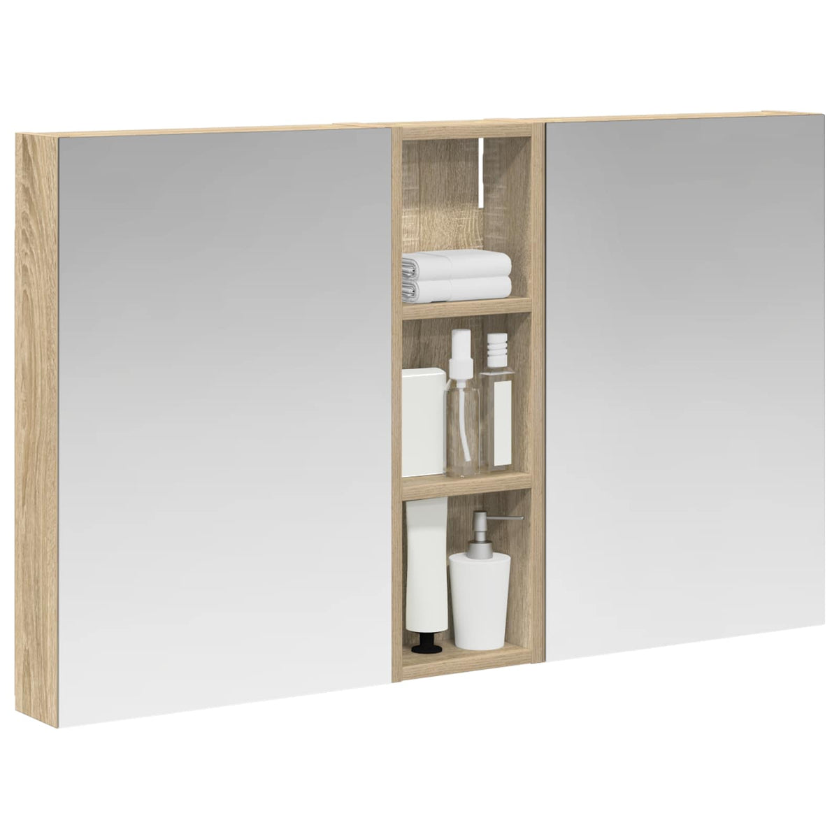 vidaXL Zestaw Szafek Łazienkowych 3 szt. 100 x 10,5 x 60,5 cm