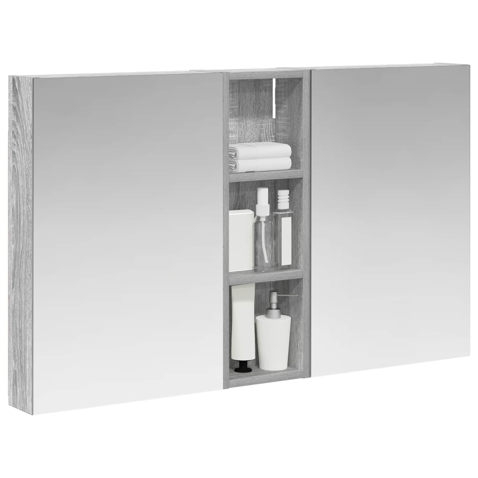 vidaXL Zestaw Szafek Łazienkowych 3 szt. 100 x 10,5 x 60,5 cm