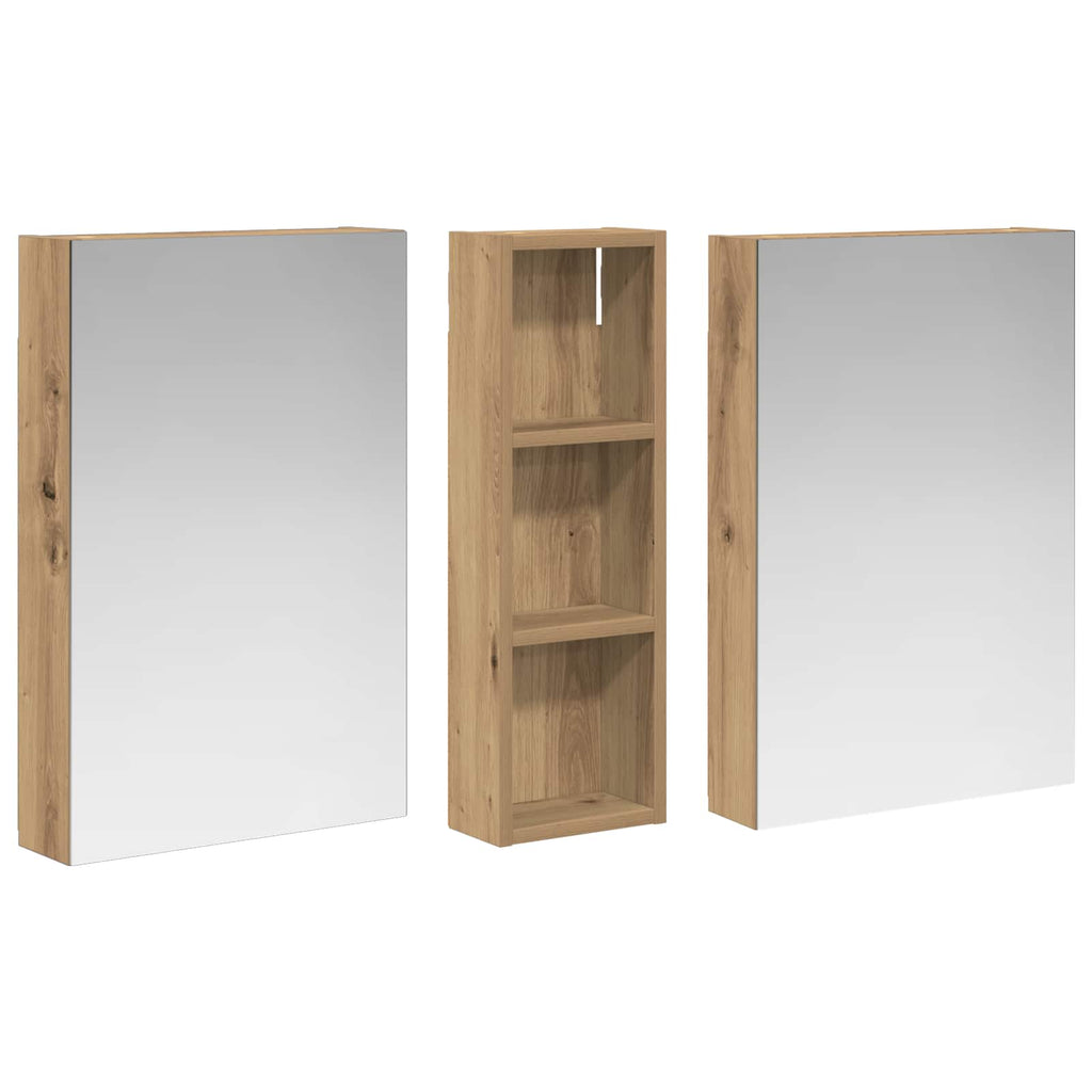 vidaXL Zestaw Szafek Łazienkowych 3 szt. 100 x 10,5 x 60,5 cm