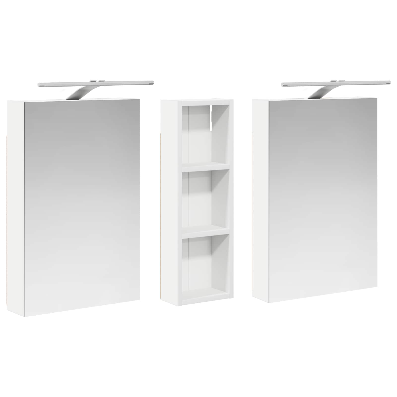vidaXL Zestaw Szafek Łazienkowych z półką 3 pcs 100 x 10,5 x 60,5 cm