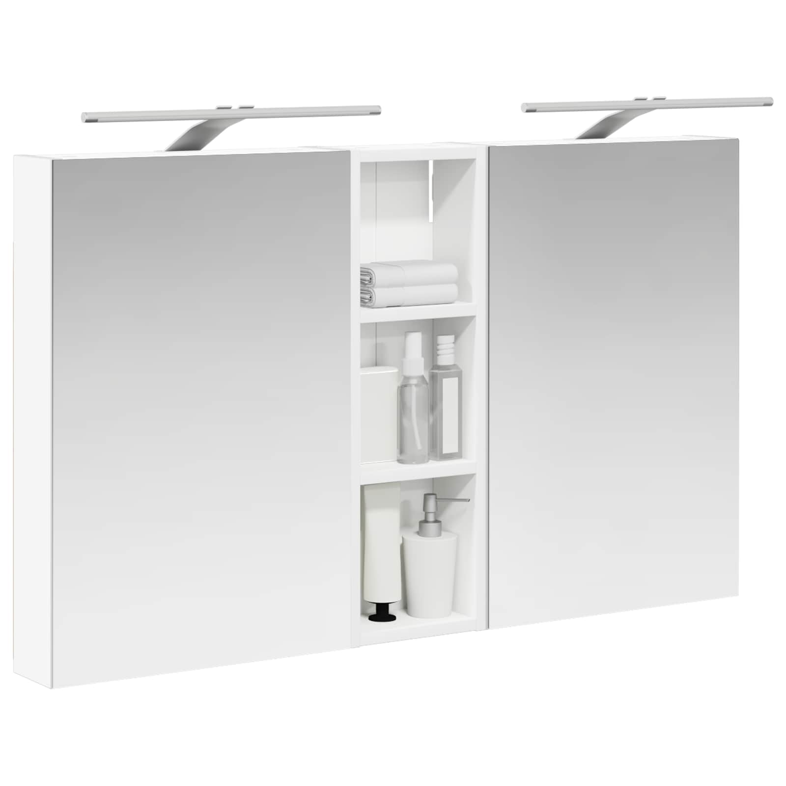 vidaXL Zestaw Szafek Łazienkowych z półką 3 pcs 100 x 10,5 x 60,5 cm