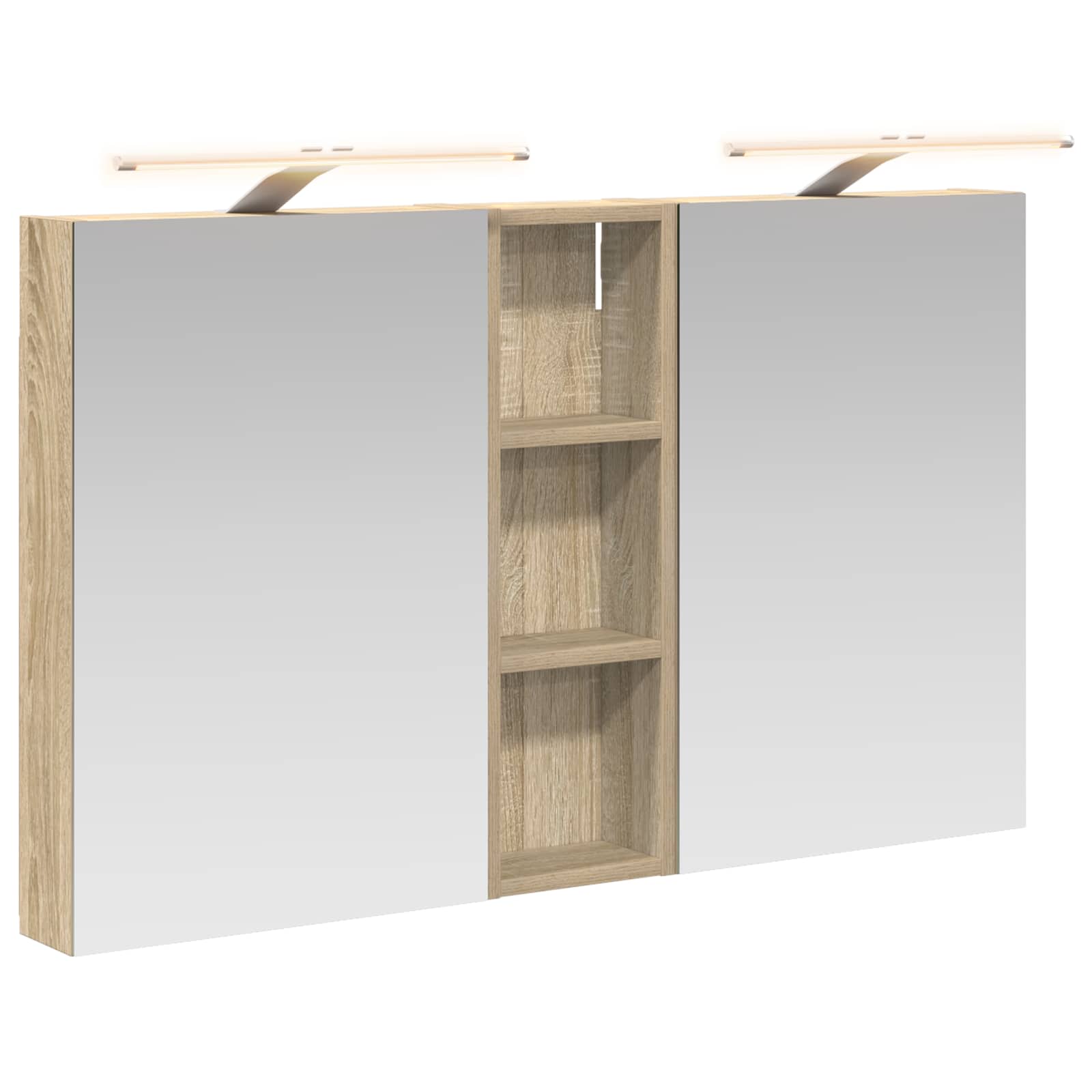 vidaXL Zestaw Szafek Łazienkowych 3 szt. 100 x 10,5 x 60,5 cm
