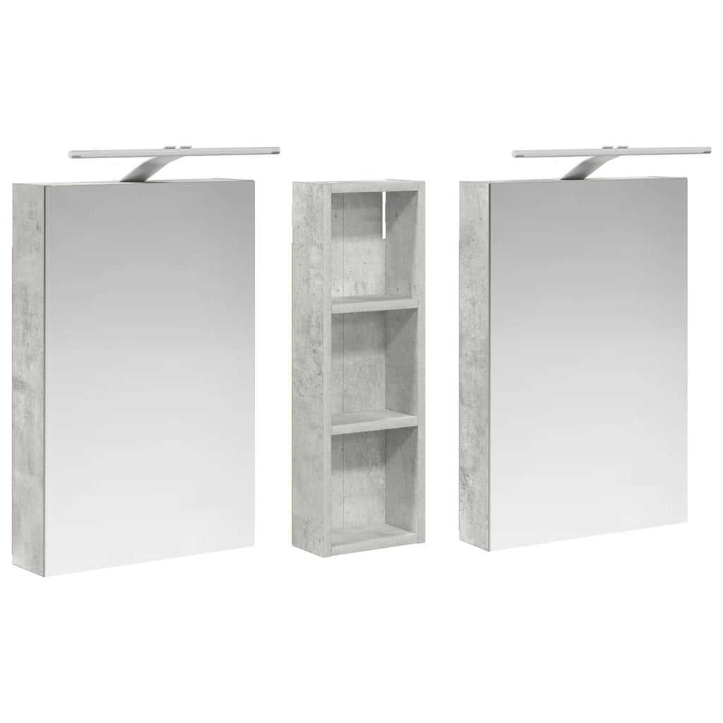 vidaXL Zestaw Szafek Łazienkowych z półką 3 pcs 100 x 10,5 x 60,5 cm